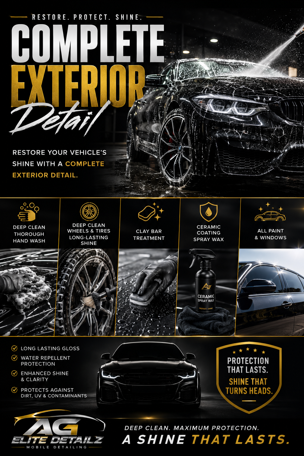 Premium exterior detail restoration